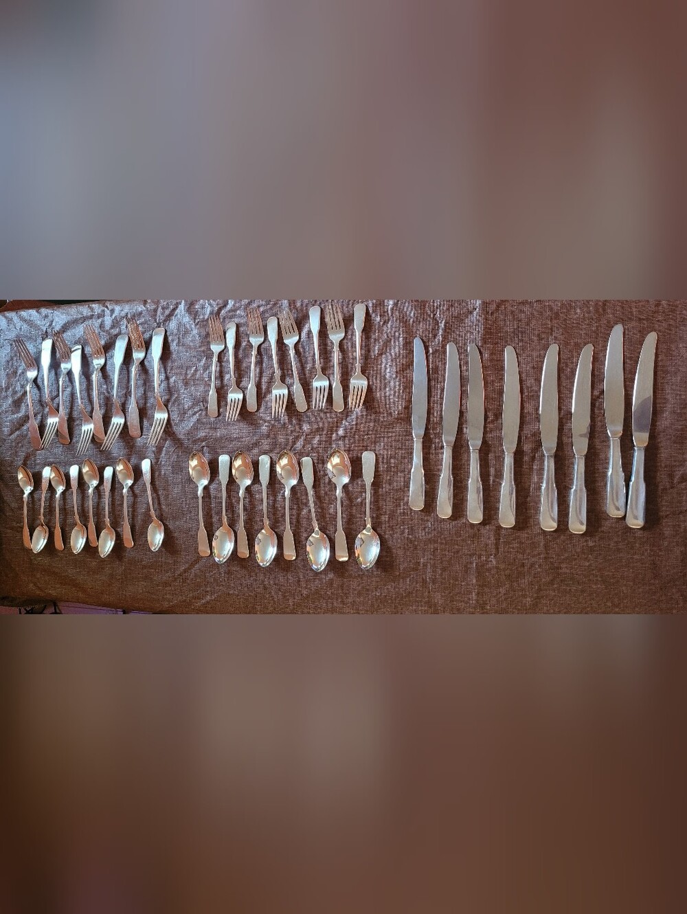 Vintage 1847 Rogers Bros 1867 Silverplate Flatware Set 40 Pc Service For 8